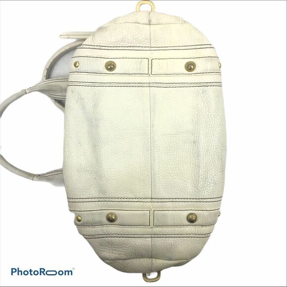 Kenneth Cole Off White Leather Shoulder Bag - Picture 10 of 11
